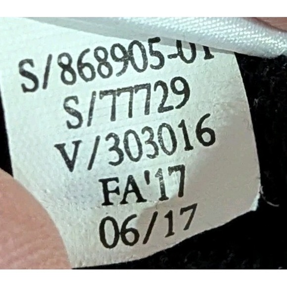 Athleta Dress-Black Modal Knit Long Sleeve Pullover Thumb Holes Curved Hem Small - Picture 11 of 11